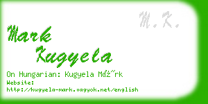 mark kugyela business card